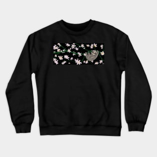Flowered Up Sloth Crewneck Sweatshirt